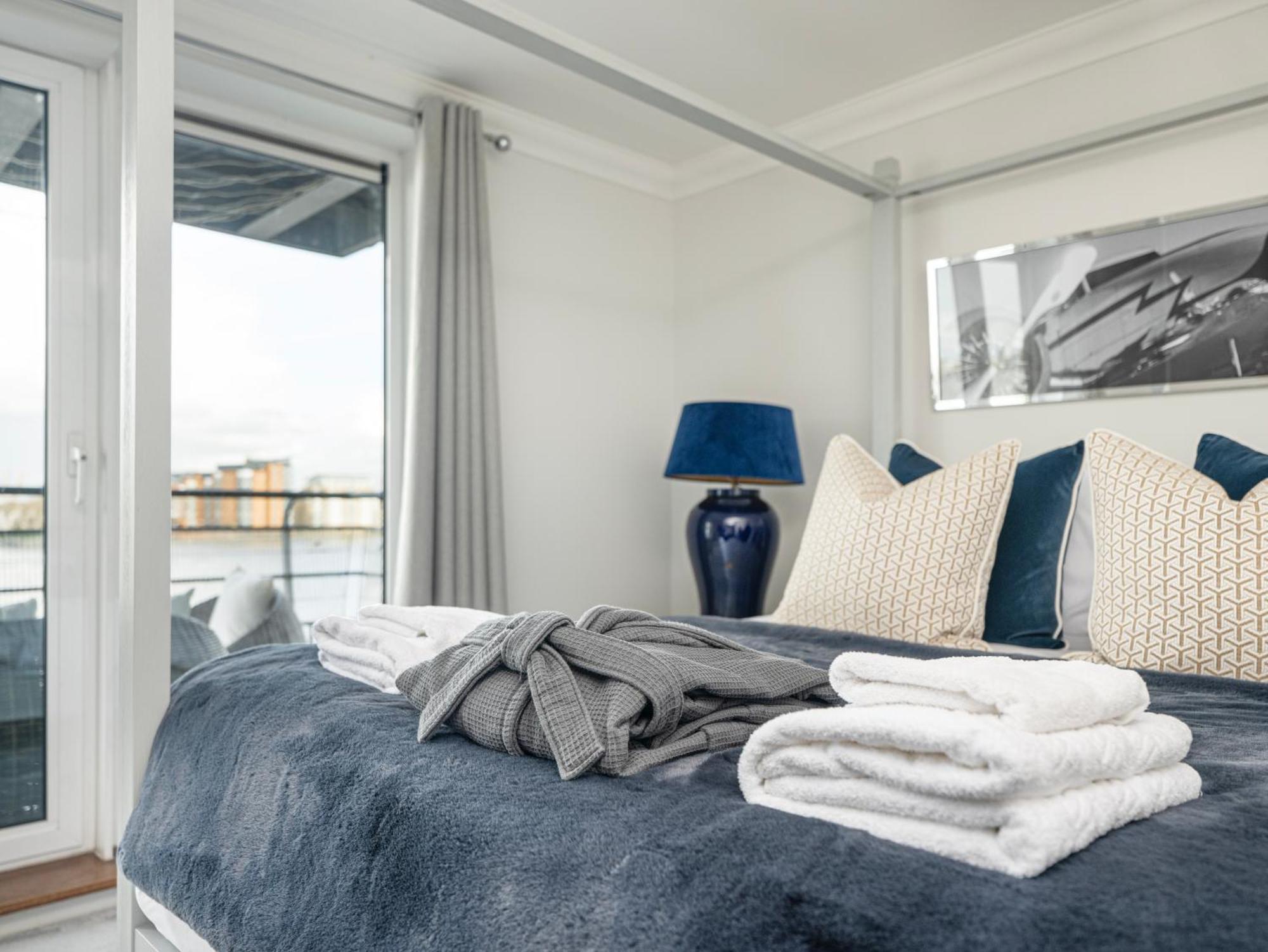 The View Greenwich - Luxury River Thames Apartment Londres Exterior foto